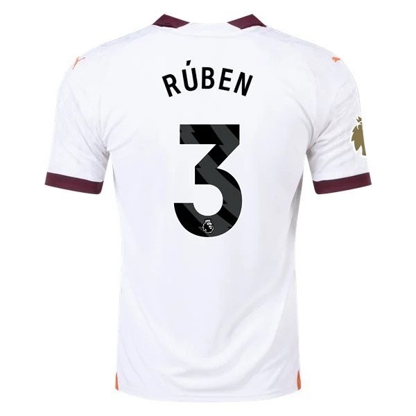 Premier League Men's Replica Ruben Manchester City Away Jersey 23/24 - CWC