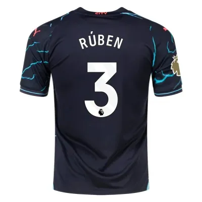 Premier League Men's Replica Ruben Manchester City Third Jersey 23/24 - CWC 01
