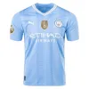 Premier League Men's Replica Stones Manchester City Home Jersey 23/24 - CWC