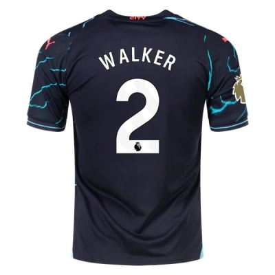 Premier League Men's Replica Walker Manchester City Third Jersey 23/24 - CWC 01