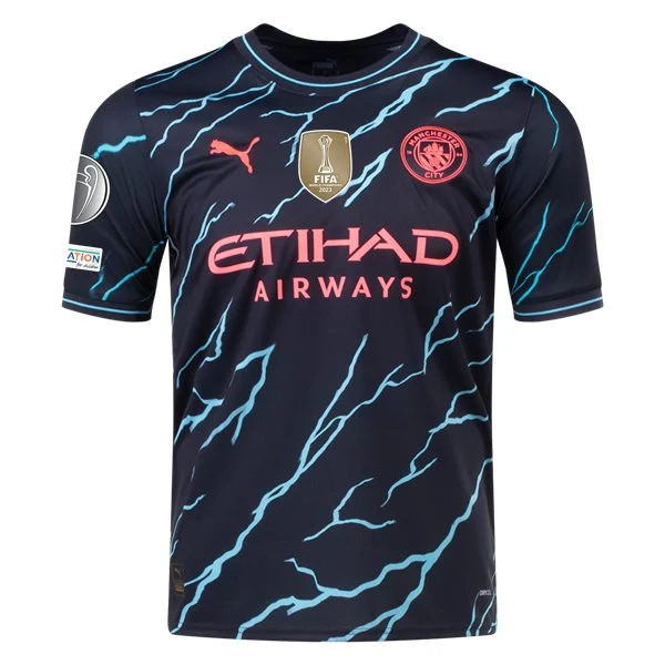 Premier League Men's Replica Manchester City Third Jersey 23/24 - UCL