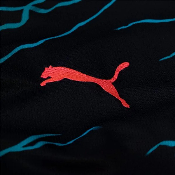 Premier League Men's Replica Manchester City Long Sleeve Third Jersey 23/24