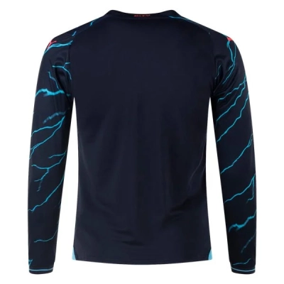 Premier League Men's Replica Manchester City Long Sleeve Third Jersey 23/24 02