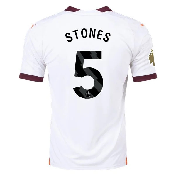 Premier League Men's Replica Stones Manchester City Away Jersey 23/24 - CWC