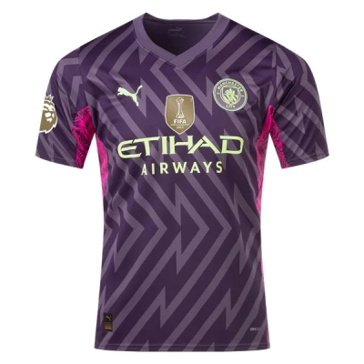 Premier League Manchester City Ederson M. Goalkeeper Jersey 23/24 - CWC 02