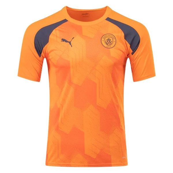 Premier League Manchester City Pre Match Training Jersey 23/24 Orange