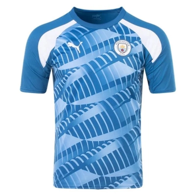 Premier League Manchester City Pre Match Training Jersey 23/24 Sky Blue 01