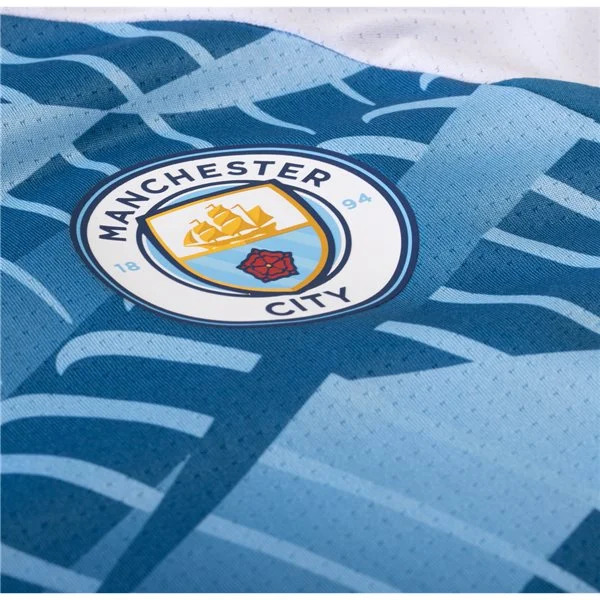 Premier League Manchester City Pre Match Training Jersey 23/24 Sky Blue
