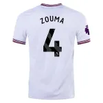 Premier League Men's Replica Zouma West Ham Away Jersey 23/24