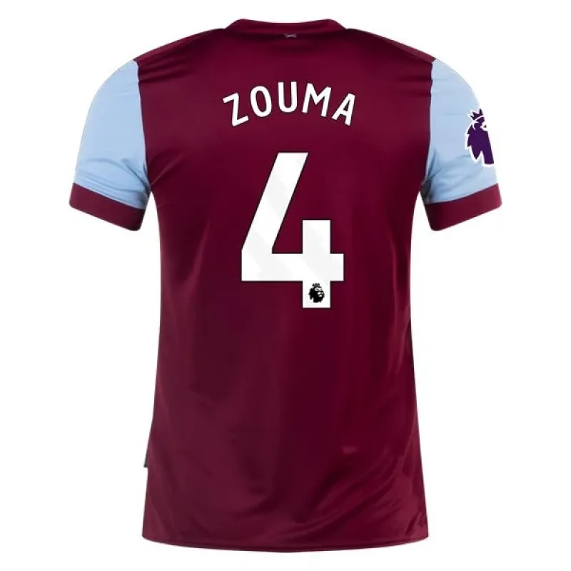 Premier League Men's Replica Zouma West Ham Home Jersey 23/24