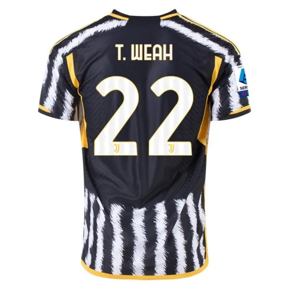 Serie A Men’s T. Weah Juventus Home Jersey 23/24