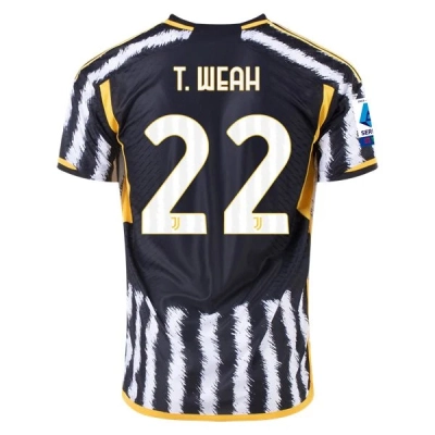 Serie A Men’s T. Weah Juventus Home Jersey 23/24 01