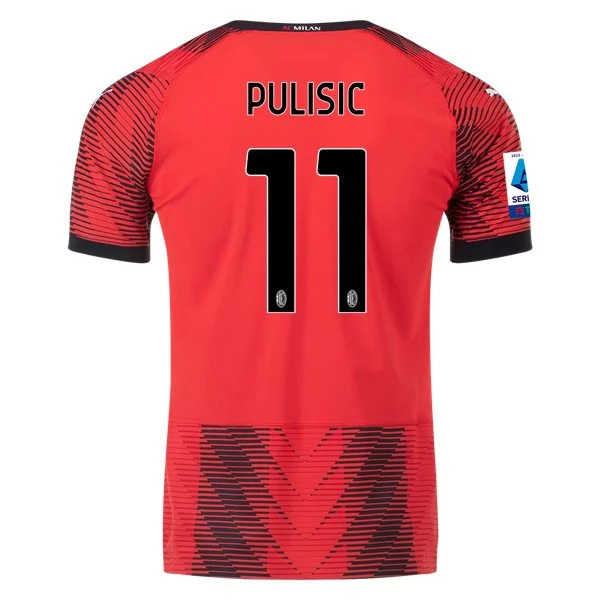 Serie A Men’s Pulisic AC Milan Home Jersey 23/24