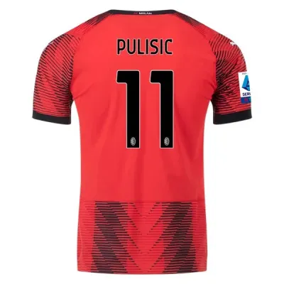 Serie A Men’s Pulisic AC Milan Home Jersey 23/24 01