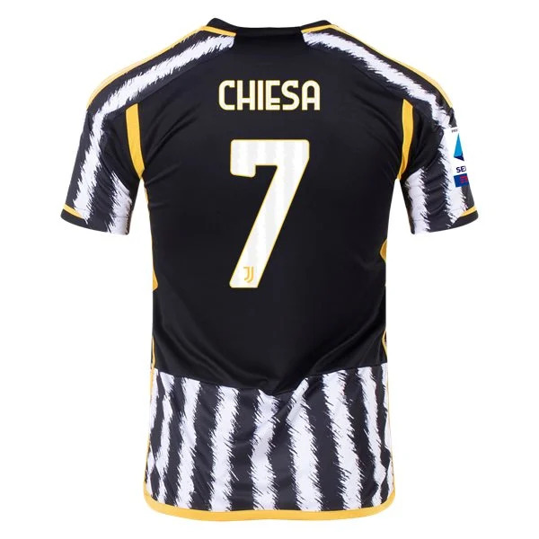 Serie A Men’s Replica Chiesa Juventus Home Jersey 23/24