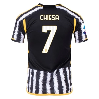 Serie A Men’s Replica Chiesa Juventus Home Jersey 23/24 01