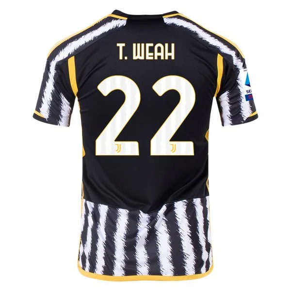 Serie A Men’s Replica T. Weah Juventus Home Jersey 23/24