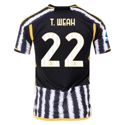Serie A Men’s Replica T. Weah Juventus Home Jersey 23/24 01