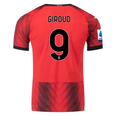 Serie A Men’s Giroud AC Milan Home Jersey 23/24 01