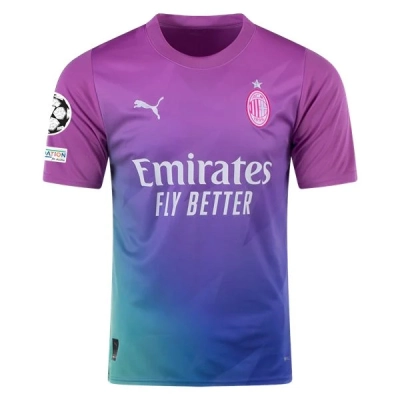 Serie A Men’s Replica AC Milan Third Jersey 23/24 - UCL 01