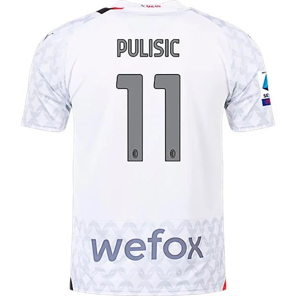 Serie A Men’s Replica Pulisic AC Milan Away Jersey 23/24