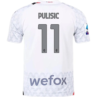 Serie A Men’s Replica Pulisic AC Milan Away Jersey 23/24 01