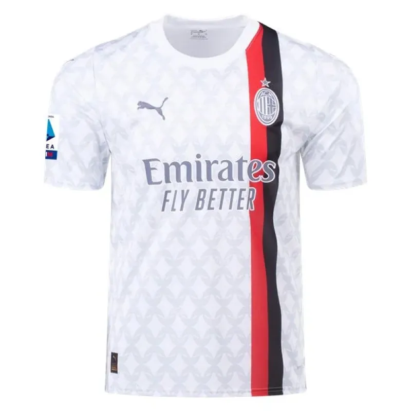 Serie A Men’s Replica Rafa Leao AC Milan Away Jersey 23/24