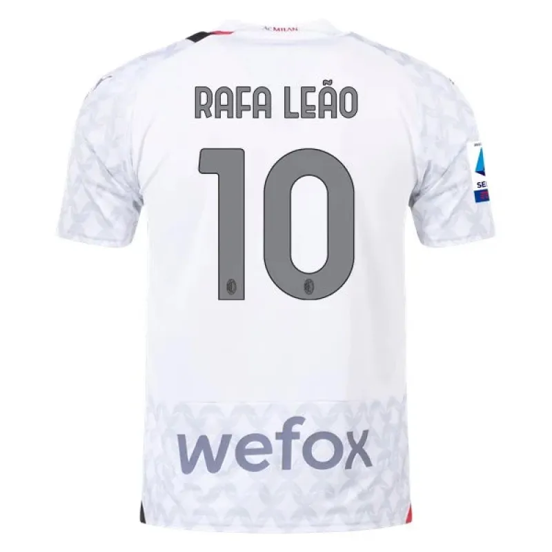 Serie A Men’s Replica Rafa Leao AC Milan Away Jersey 23/24