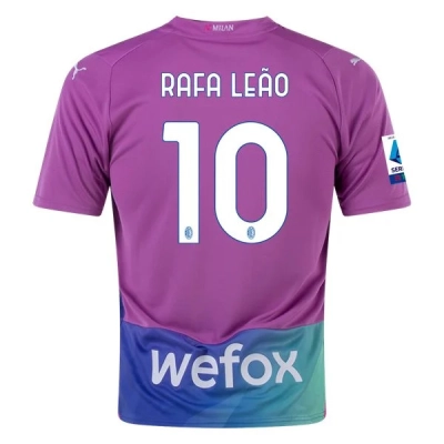 Serie A Men’s Replica Rafa Leao AC Milan Third Jersey 23/24 01