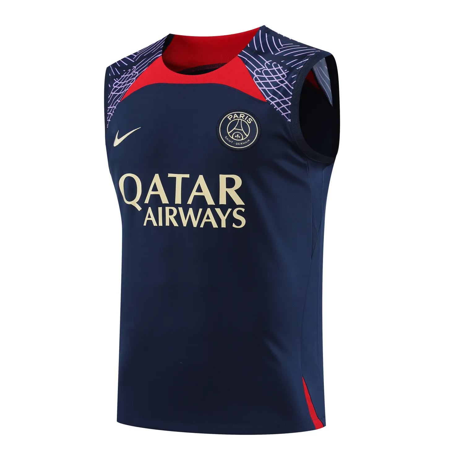Ligue 1 23/24 Paris FC Soccer Vest Training Suit Dark Blue