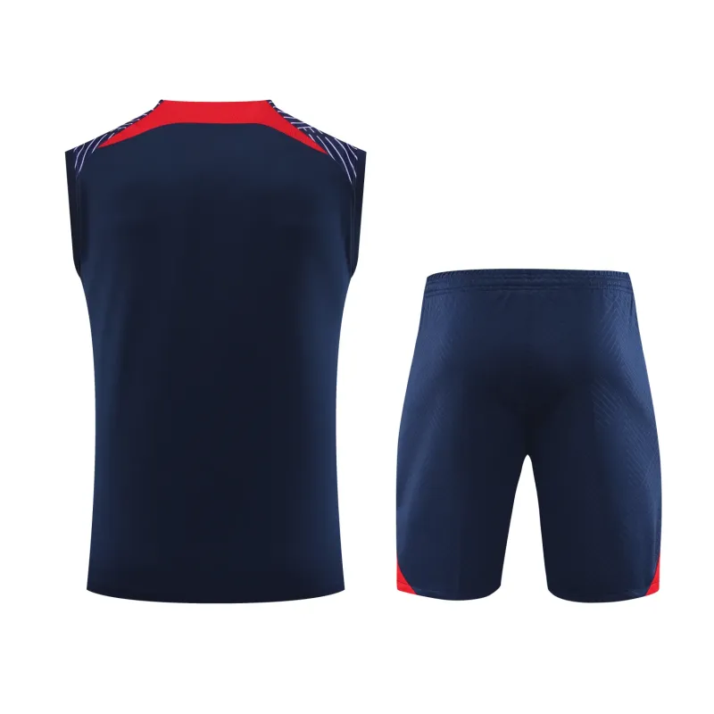 Ligue 1 23/24 Paris FC Soccer Vest Training Suit Dark Blue
