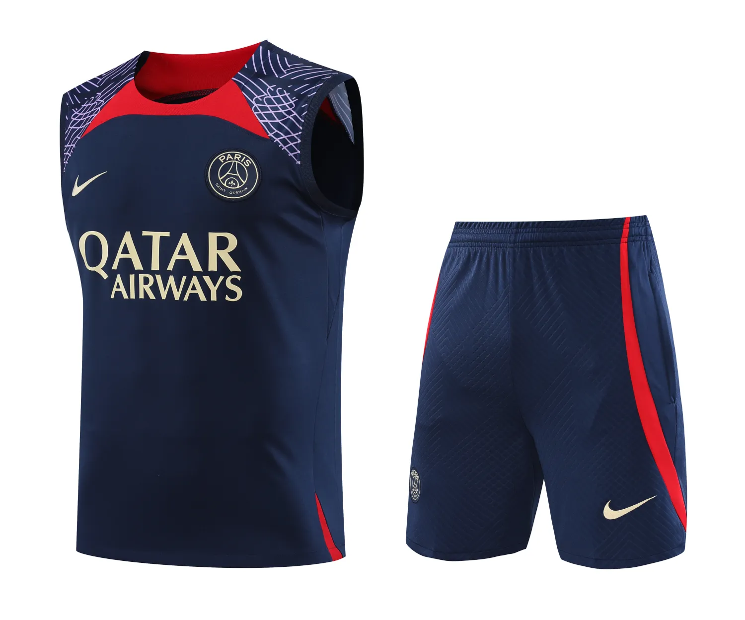 Ligue 1 23/24 Paris FC Soccer Vest Training Suit Dark Blue