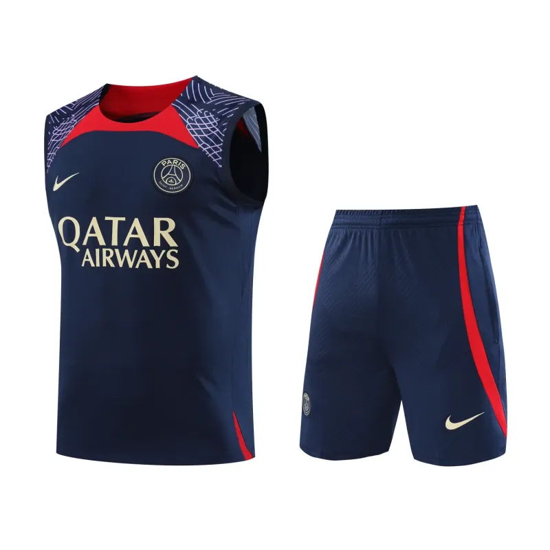Ligue 1 23/24 Paris FC Soccer Vest Training Suit Dark Blue
