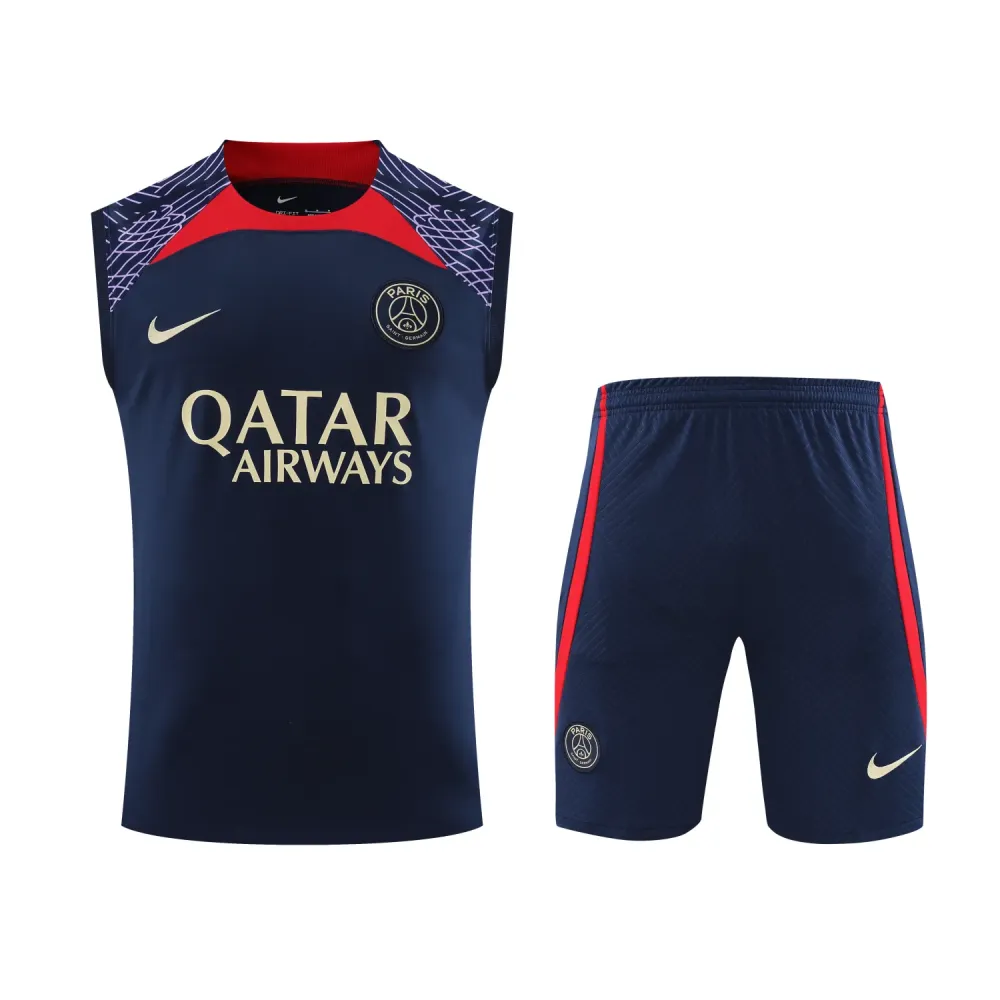 Ligue 1 23/24 Paris FC Soccer Vest Training Suit Dark Blue