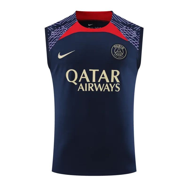 Ligue 1 23/24 Paris FC Soccer Vest Training Suit Dark Blue