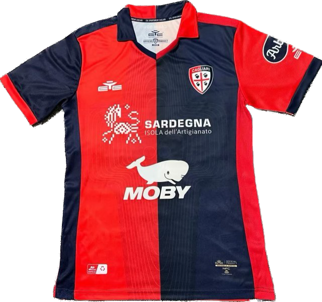 Serie A 23/24 Cagliari Calcio Home Soccer Jersey
