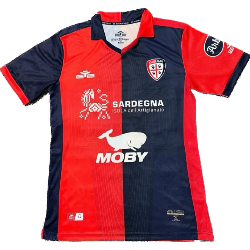 Serie A 23/24 Cagliari Calcio Home Soccer Jersey
