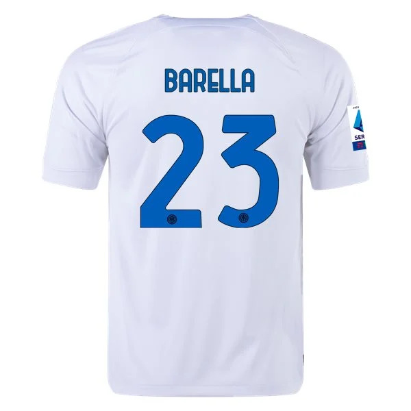 Serie A Men’s Replica Barella Inter Milan Away Jersey 23/24