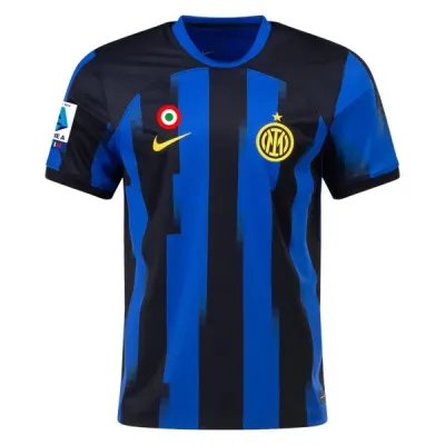 Serie A Men’s Replica Barella Inter Milan Home Jersey 23/24 02