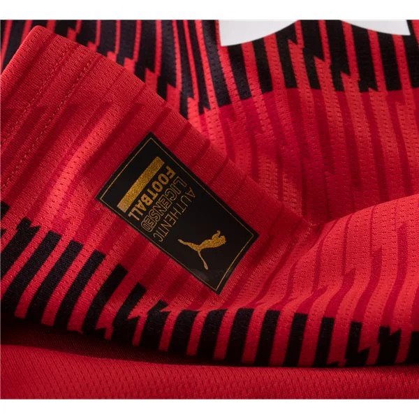 Serie A Men’s Replica AC Milan Long Sleeve Home Jersey 23/24