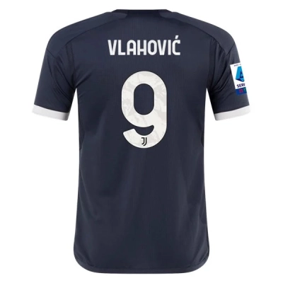 Serie A Men’s Replica Vlahovic Juventus Third Jersey 23/24 01