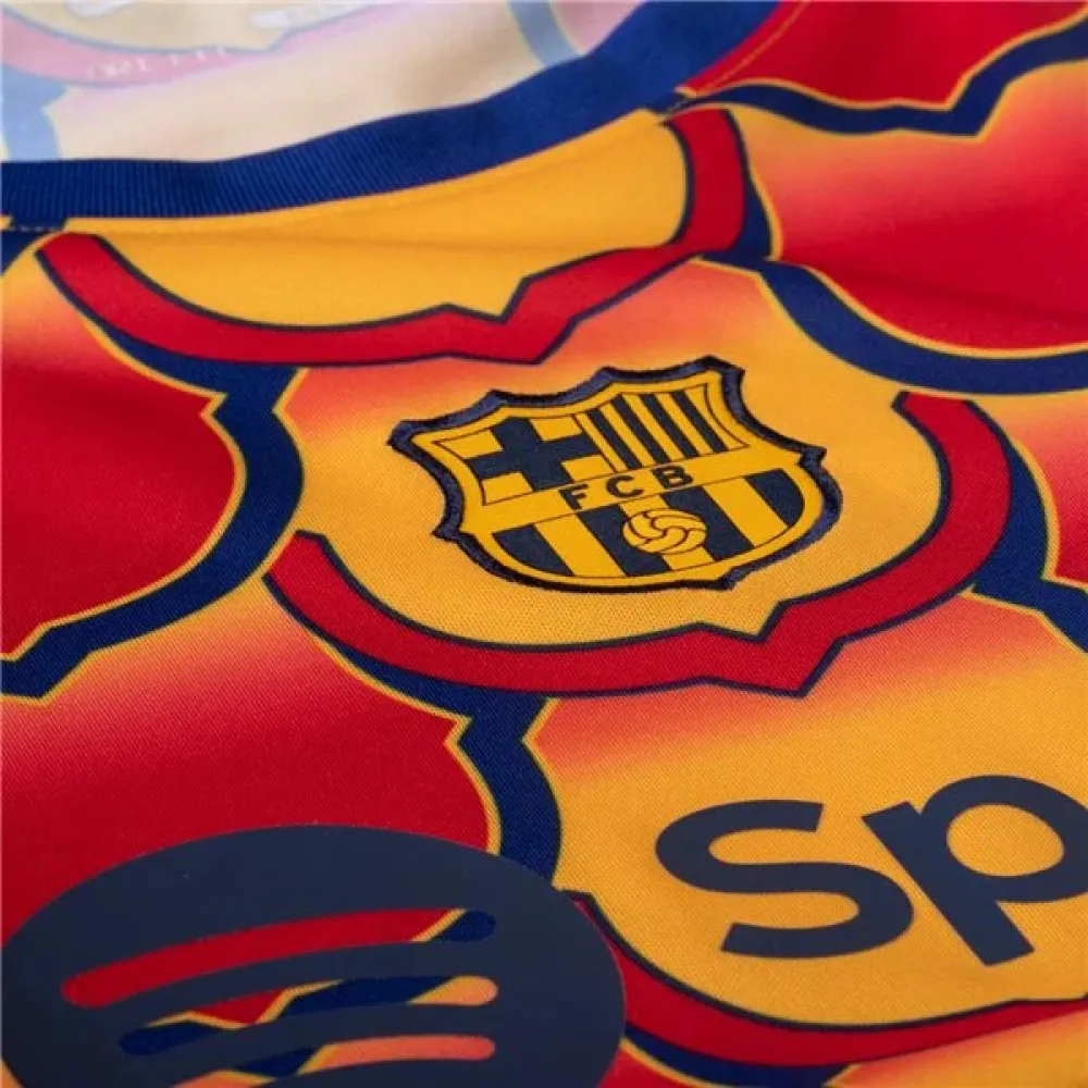 La Liga Barcelona Pre Match Training Jersey 23/24 GoldRed