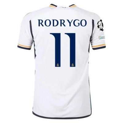 La Liga Men's Rodrygo Real Madrid Home Jersey 23/24 01