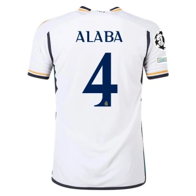 La Liga Men's Alaba Real Madrid Home Jersey 23/24 01