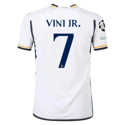 La Liga Men's Vini Jr. Real Madrid Home Jersey 23/24 01