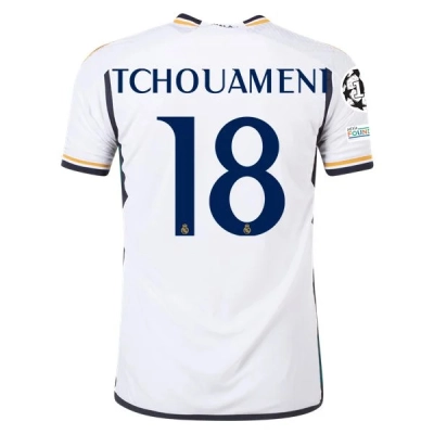 La Liga Men's Tchouameni Real Madrid Home Jersey 23/24 01