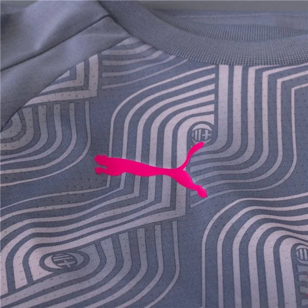 Serie A Men’s AC Milan Pre Match Training Jersey 23/24 Gray