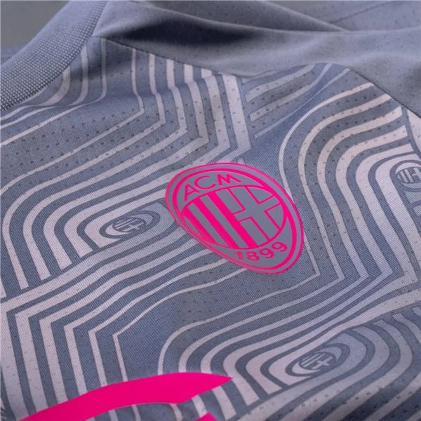 Serie A Men’s AC Milan Pre Match Training Jersey 23/24 Gray