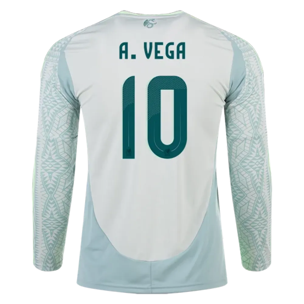 Alexis Vega Mexico 24/25 Long Sleeve Away Jersey