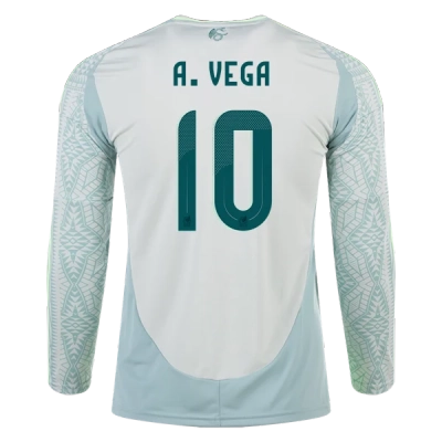 Alexis Vega Mexico 24/25 Long Sleeve Away Jersey 01